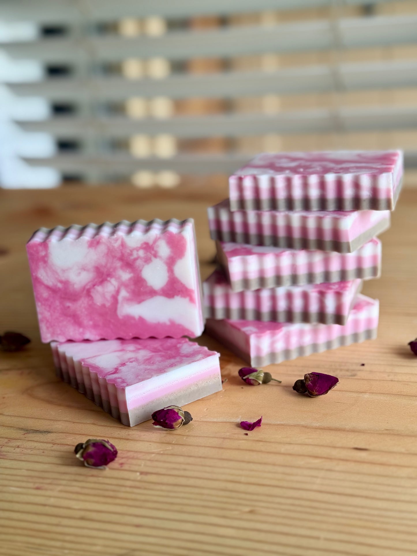 BLOOM | cherry blossom + rose shea butter soap