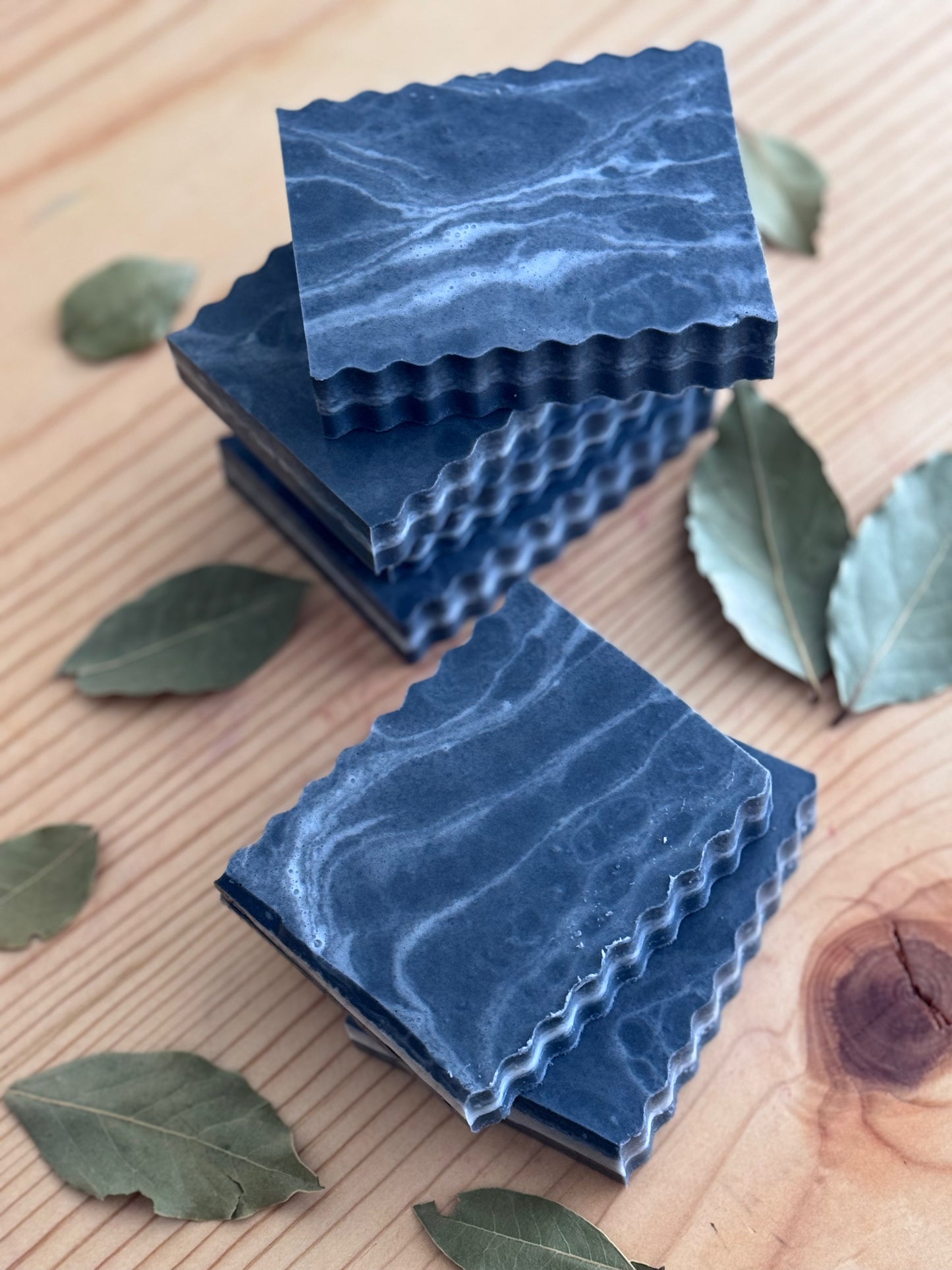 SLATE + SMOKE | tobacco and bay leaf shea butter soap with activated charcoal