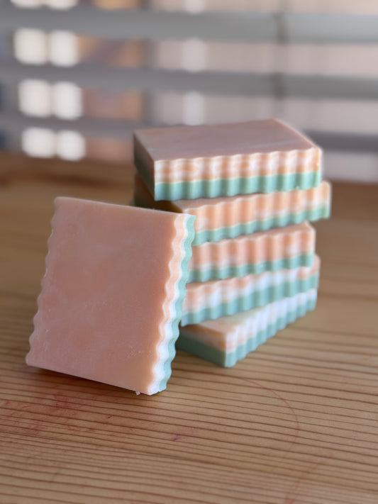 LEMONGRASS + CREAM | lemongrass, orange, vanilla goat’s milk soap