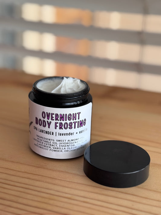 SPA VANILLA: OVERNIGHT BODY FROSTING | extra moisturizing lavender + vanilla body butter