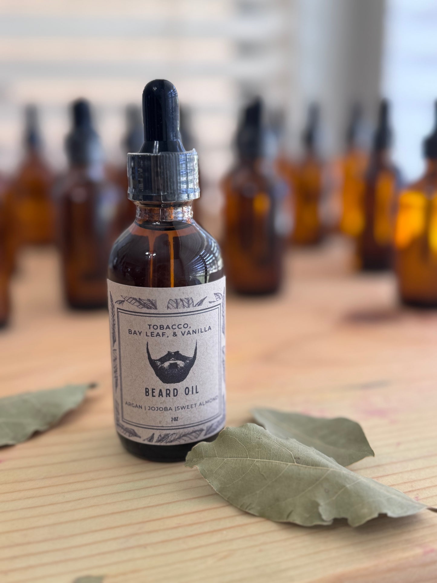 BEARD OIL | tobacco + bay leaf + vanilla