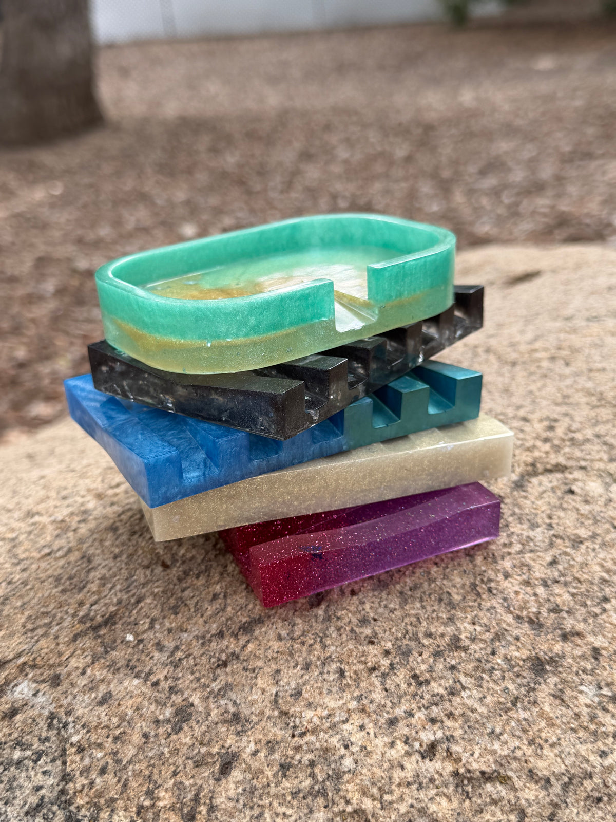 RESIN SOAP DISH | handmade soap saver dish by Romy’s Resin Art