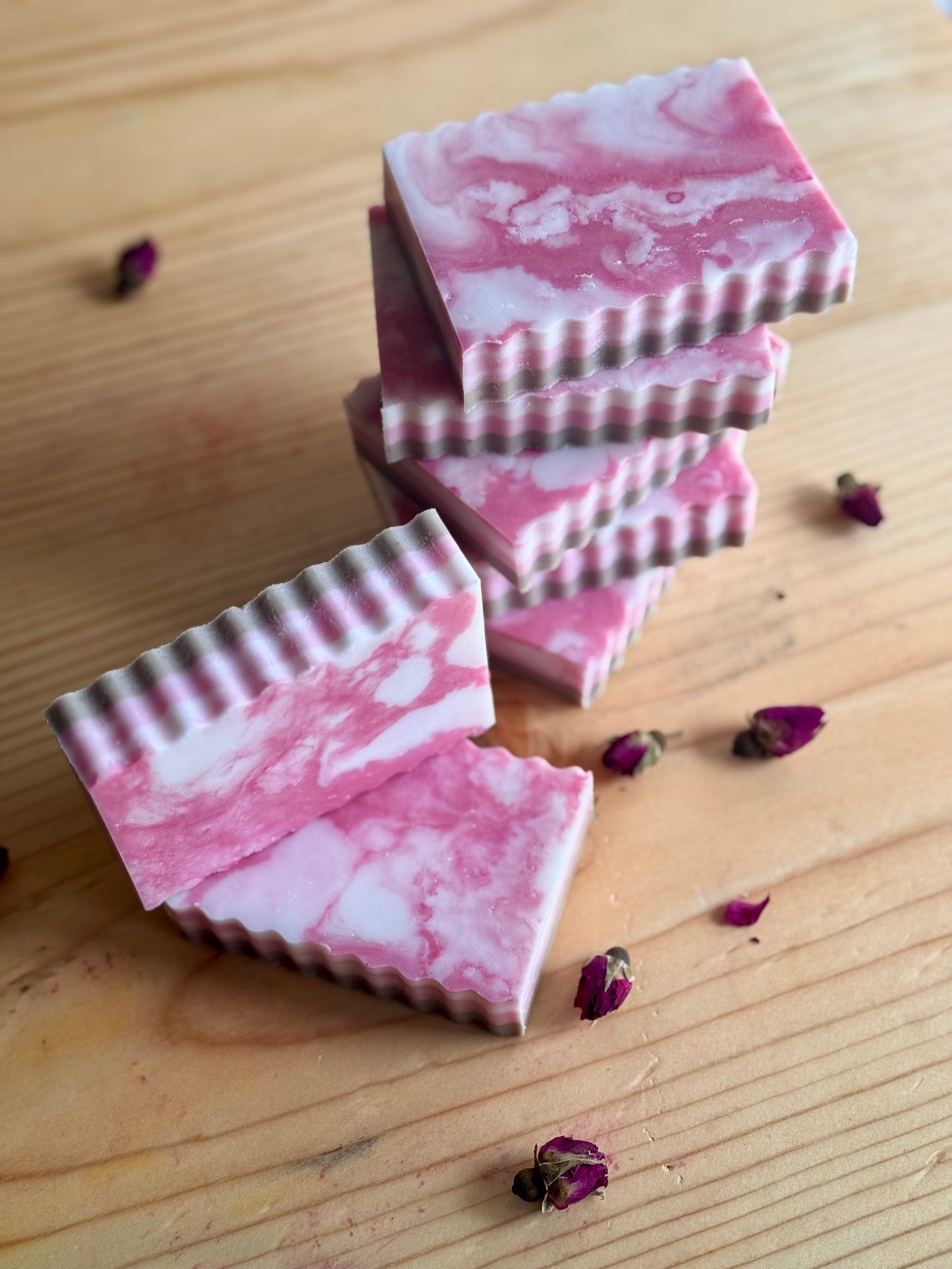 BLOOM | cherry blossom + rose shea butter soap