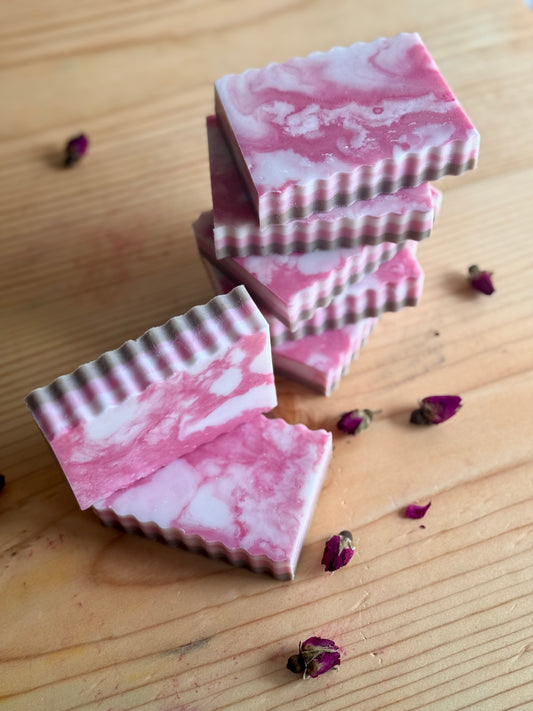 BLOOM | cherry blossom + rose shea butter soap