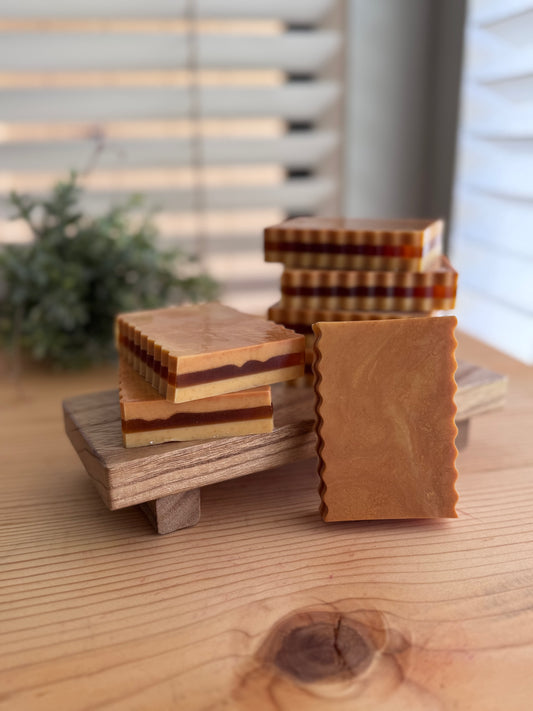 GOLDEN DAYS | tumeric, honey, and sandalwood aloe + goat’s milk soap
