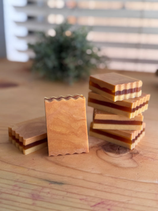 GOLDEN DAYS | tumeric, honey, and sandalwood aloe + goat’s milk soap